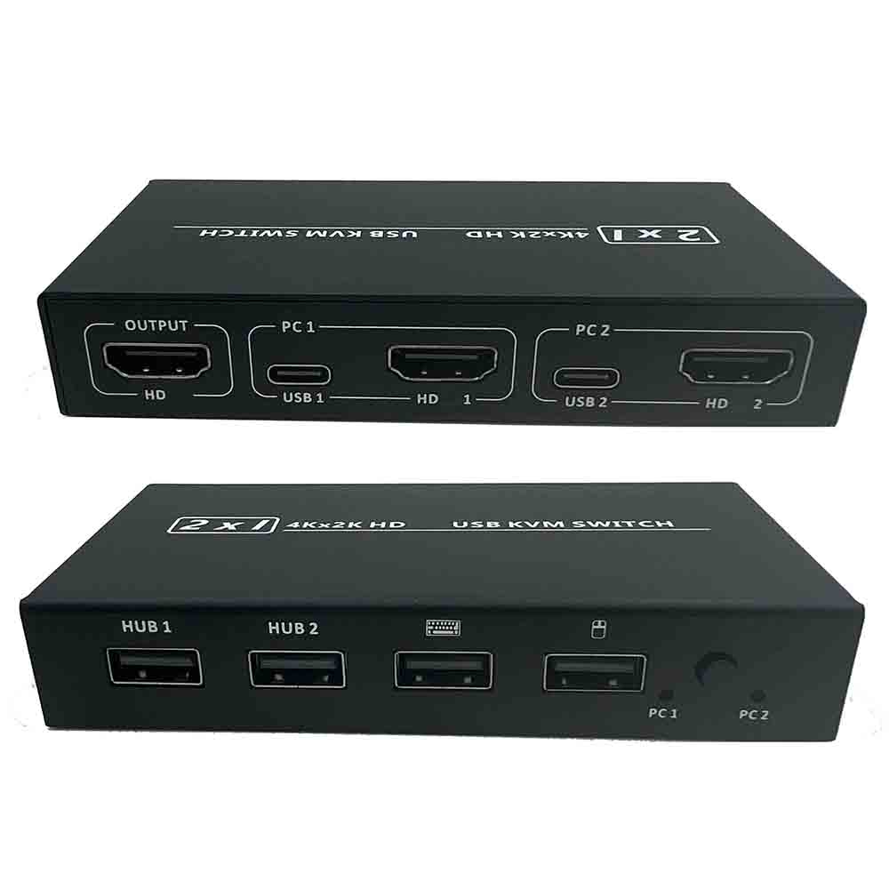 Hdmi Cable - 2 In1 Out przełącznik KVM USB