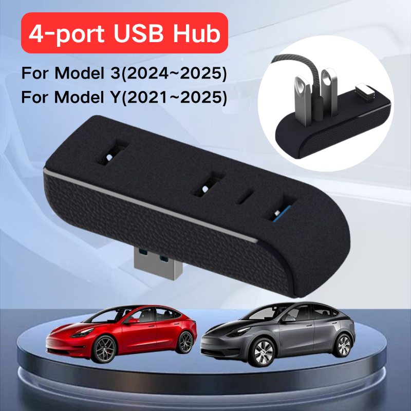 Usb C Hub - Ulepszony 4-portowy rozdzielacz USB z funkcją