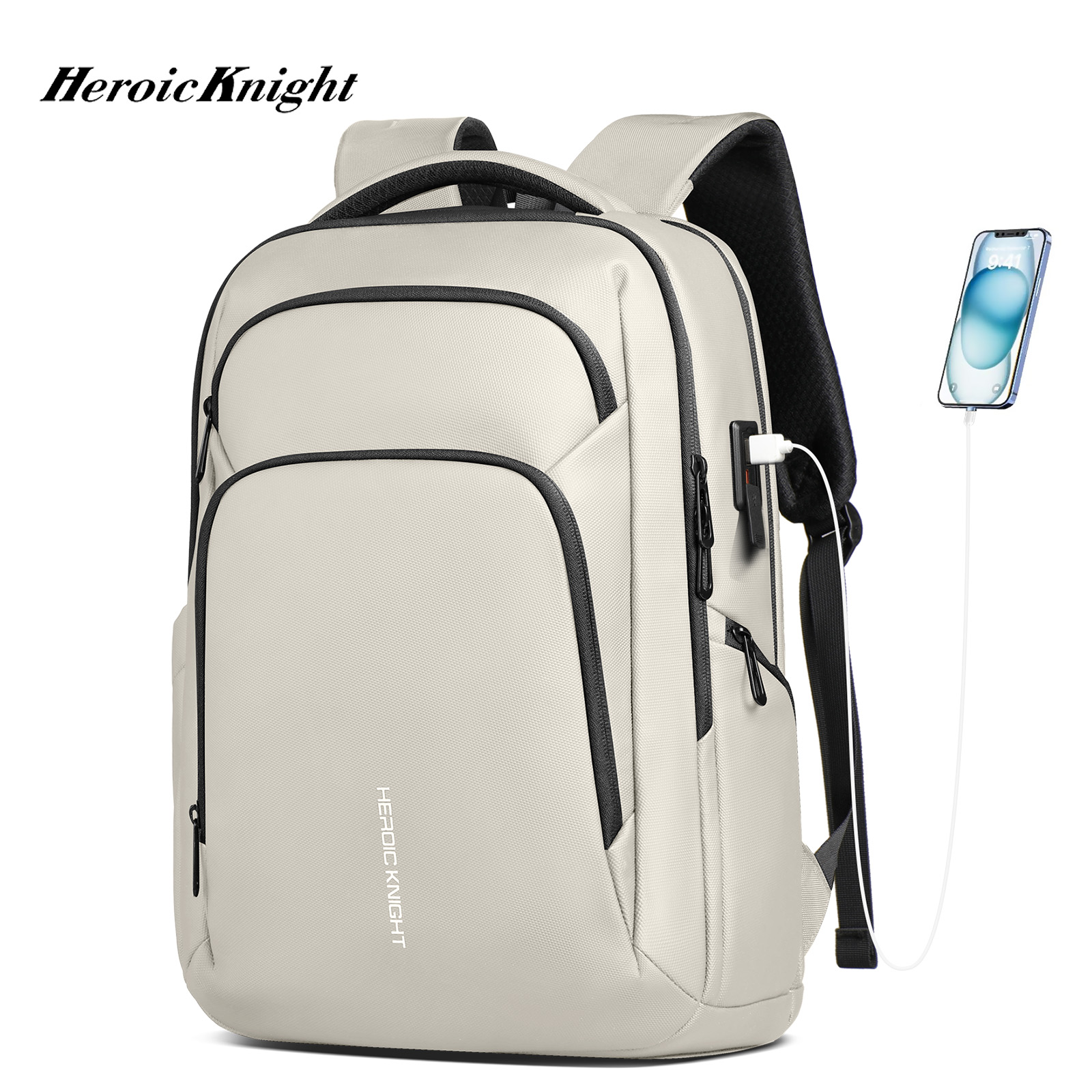 Usb Hub - Plecak męski Heroic Knight, idealny do