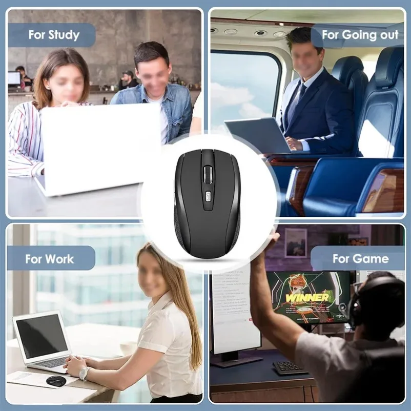 Mysz bezprzewodowa, cicha, 2.4 – Laptop Mouse recenzja i cena