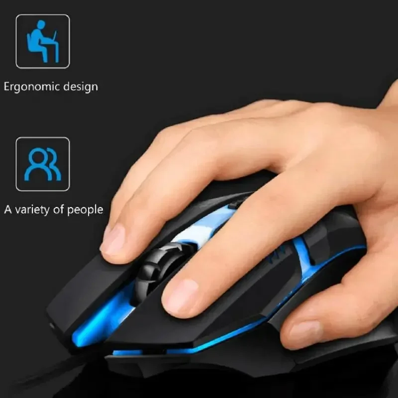 Kolorowa, przewodowa mysz gami – Laptop Mouse recenzja i cena