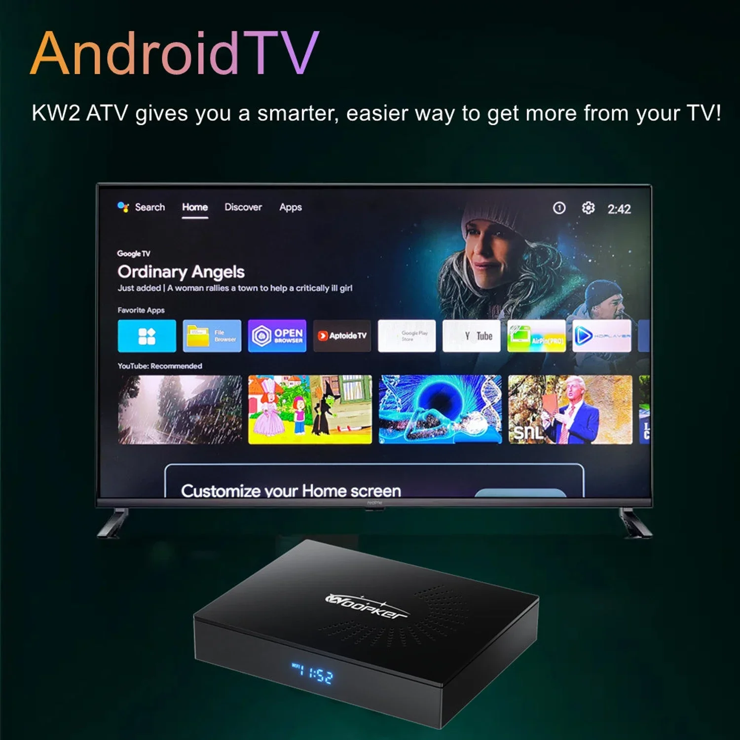 Woopker KW2 Android 14 TV Box  – Hdmi Cable recenzja i cena